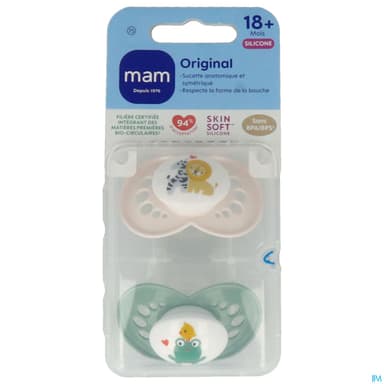 Mam Sucette Original Classique +18m Silicone X2