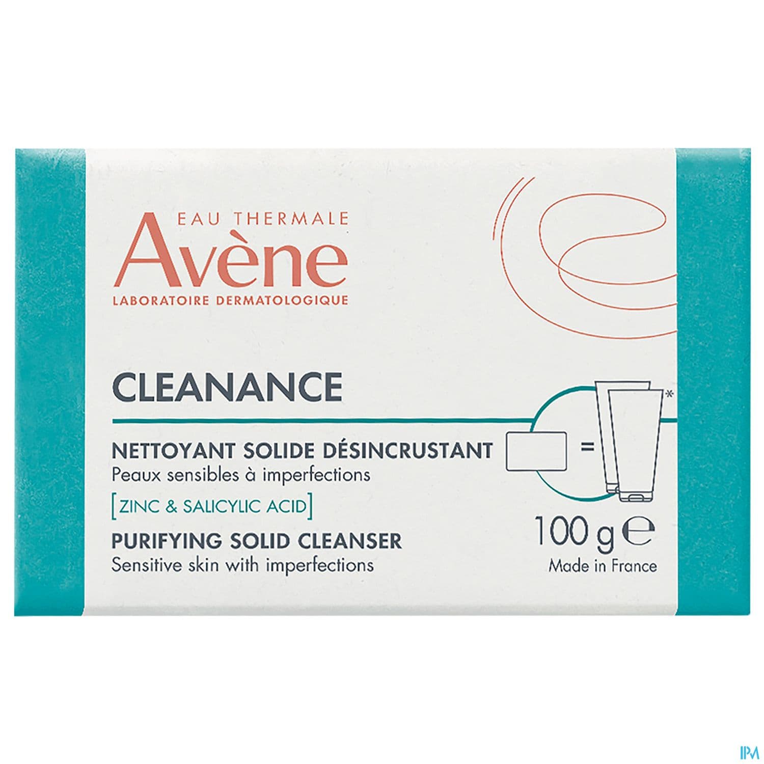 Eau Thermale Avene Cleanance Pain Nettoyant Desincrustant 100g