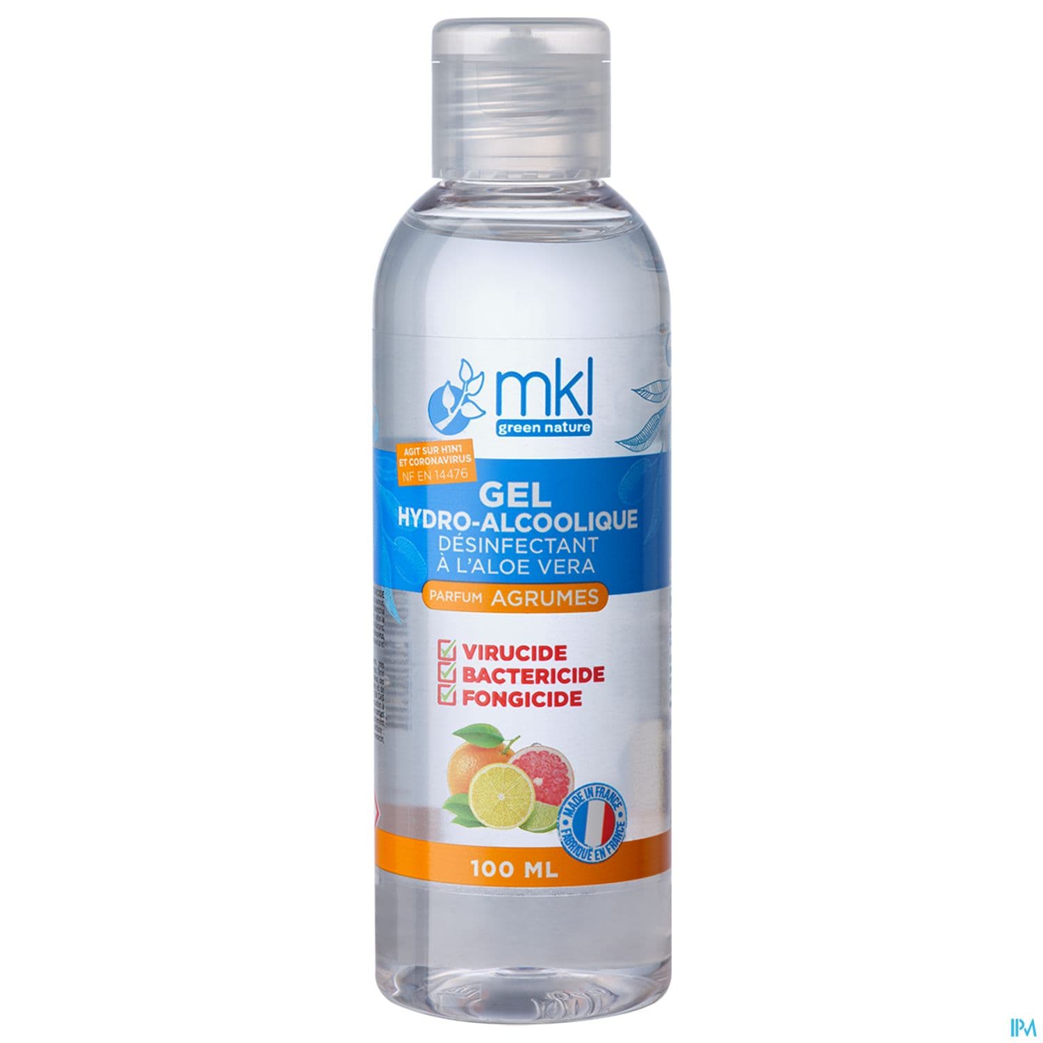 Mkl Green Nature Gel Hydroalcoolique Agrumes 100ml