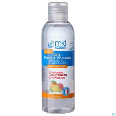 Mkl Green Nature Gel Hydroalcoolique Agrumes 100ml