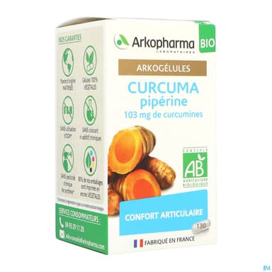 ARKOGELULES CURCUMA + PIPERINE GEL FL/150