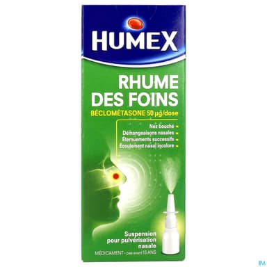 Humex Rhume Des Foins Beclometasone 50mcg/d Suspension Nasale 100d