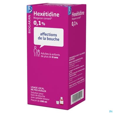 HEXETIDINE 0,1% BIOG CONS FL 200ML