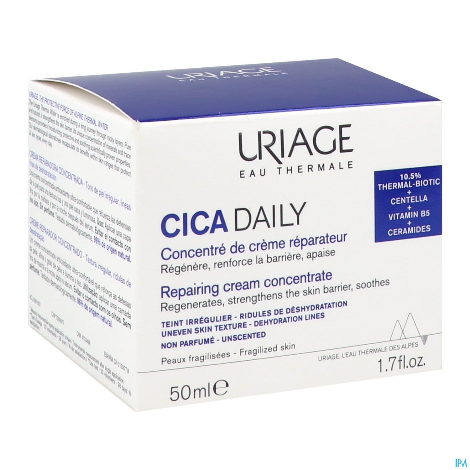 URIAGE CICA DAILY CONC CR POT 50ML — Pharmacie Chartreuse