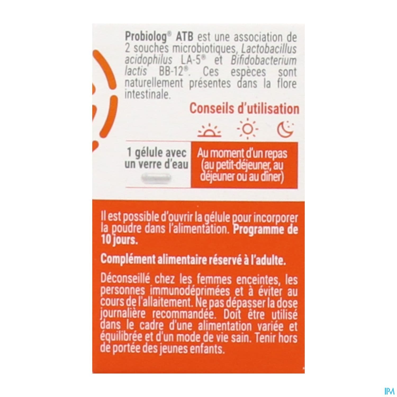 PROBIOLOG ATB GELULE 10