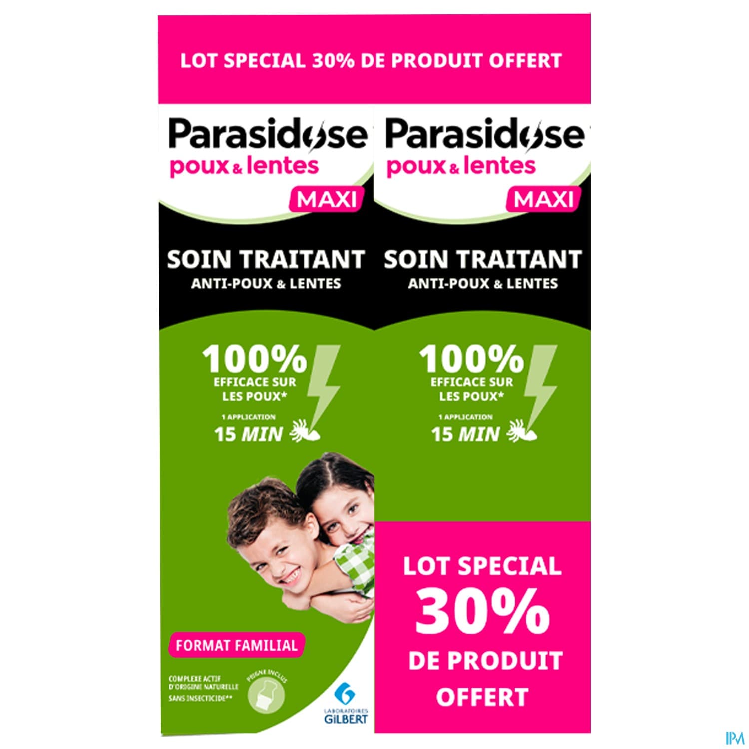 Laboratoires Gilbert Parasidose Poux Lot 2 Soins Traitants 200ml = -30%
