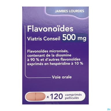 Flavonoides Viatris Conseil 500mg Comprime Pellicule 120