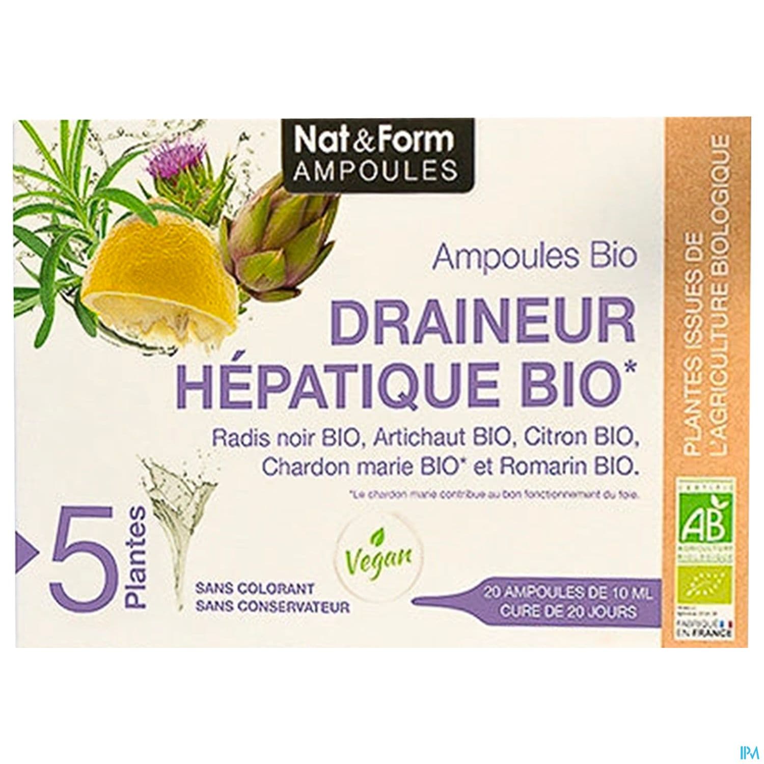 NAT&FORM AMP DRAIN HEPAT BIO10ML20