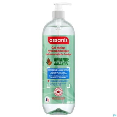 Assanis Gel Hydroalcoolique Parfum Amande 980ml