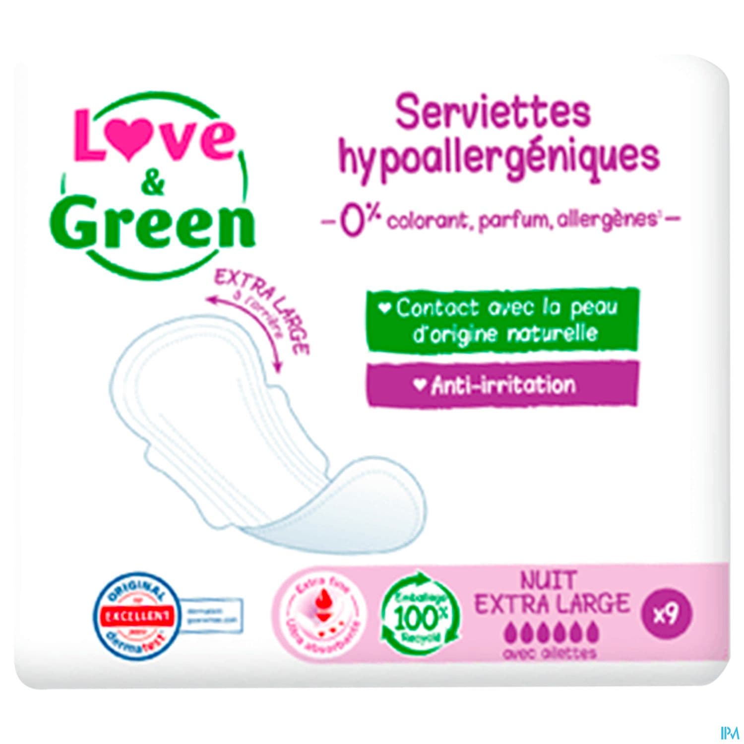 LOVE&GREEN SERVIET NUIT EX LARGE 9