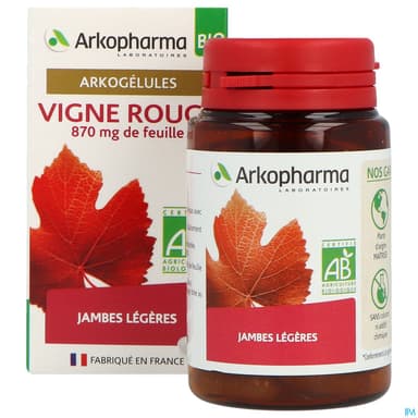 Arkopharma Arkogelules Vigne Rouge Bio Gelule 45