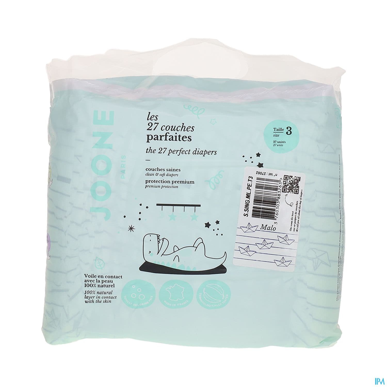 JOONE COUCHE MALO T3 4-8KG 27