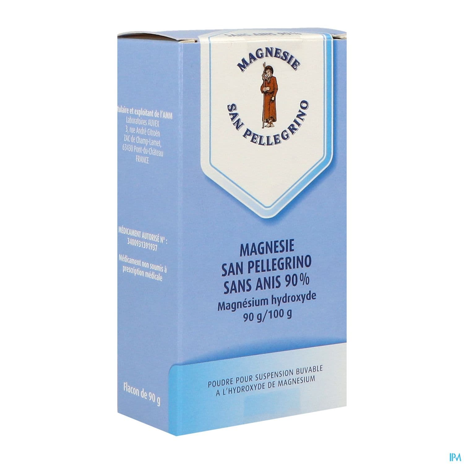 Magnesie San Pellegrino Sans Anis 90% Poudre Buv 90g