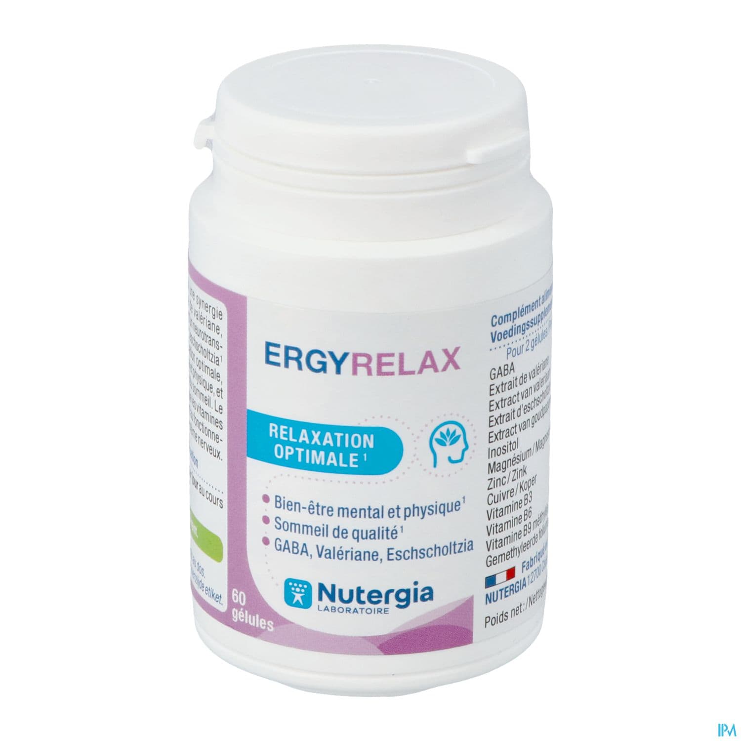 Nutergia Ergyrelax Relaxation Optimale Gelule 60