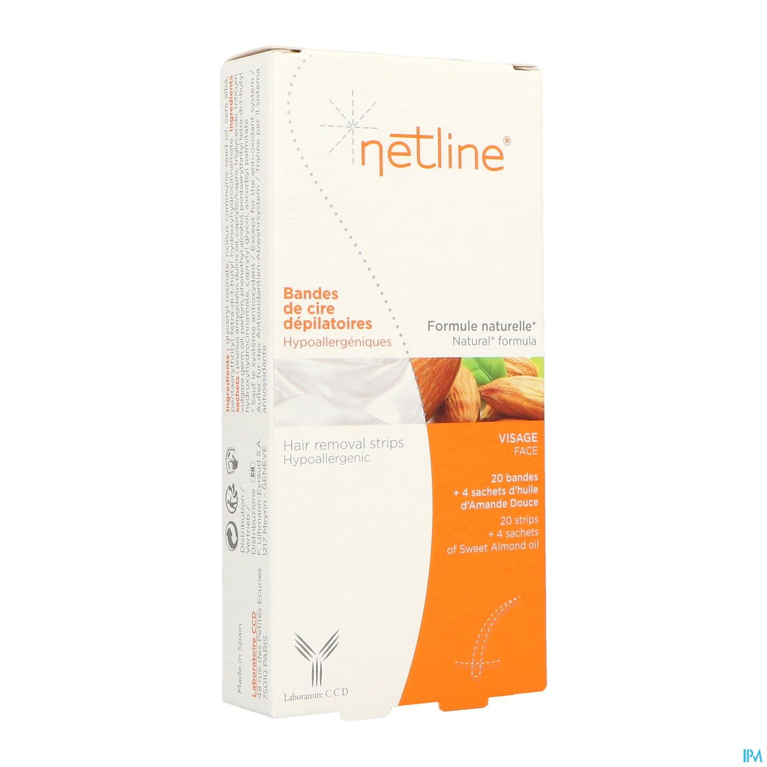 NETLINE BDE DEPIL HYPOAL VISAG 20