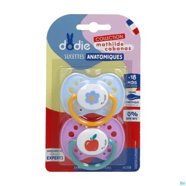 Dodie Sucette Anatomique A108 Mc R +18mois X2