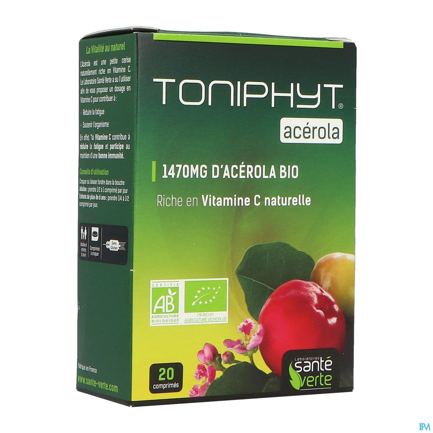 Sante Verte Toniphyt Acerola Bio Comprime 20