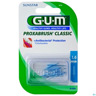 Gum classic brossette interdentaire rech 1,6 mm, x 8
