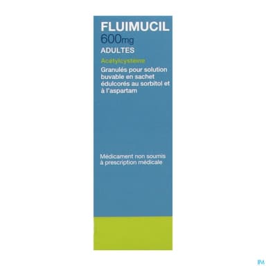 Fluimucil 600mg Adultes Granules Pour Solution Buvable En Sachet Edulcores 3g 10