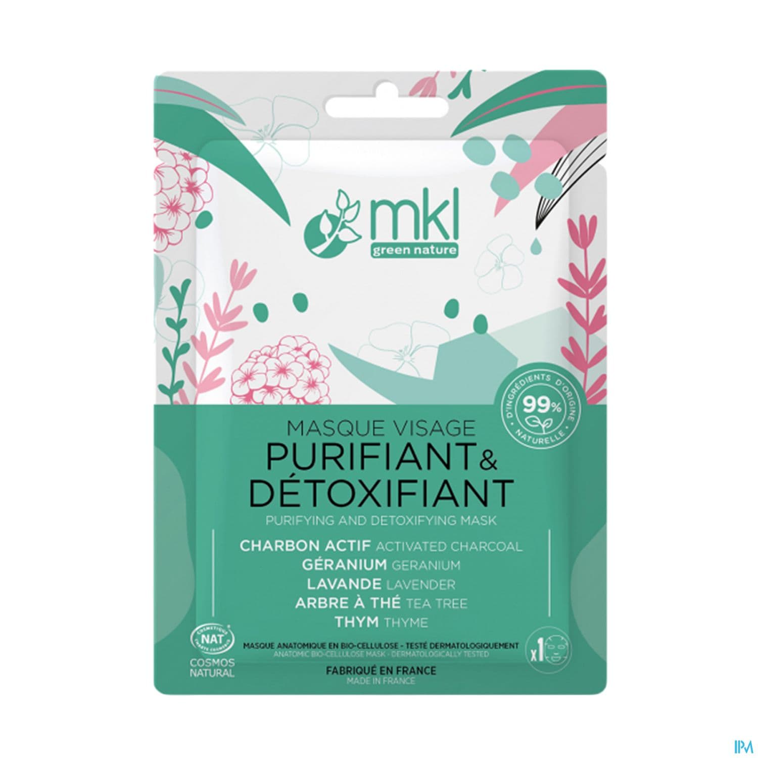 Mkl Green Nature Masque Visage Purifiant Detoxifiant Cosmos Nat 10ml