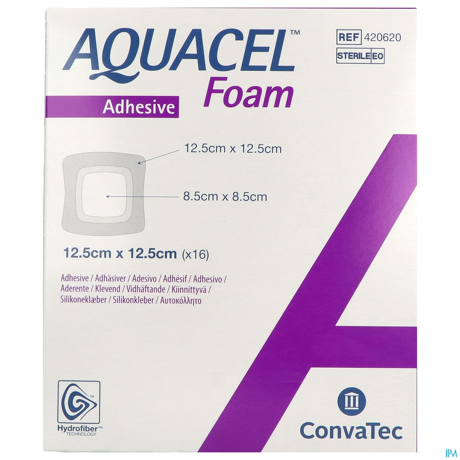 AQUACEL FOAM ADH 12,5CMX12,5CM 16