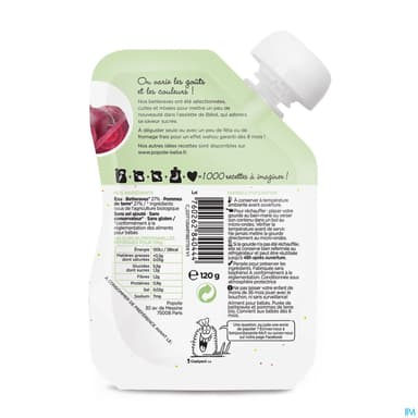 POPOTE PUREE BETTERAVE 120G