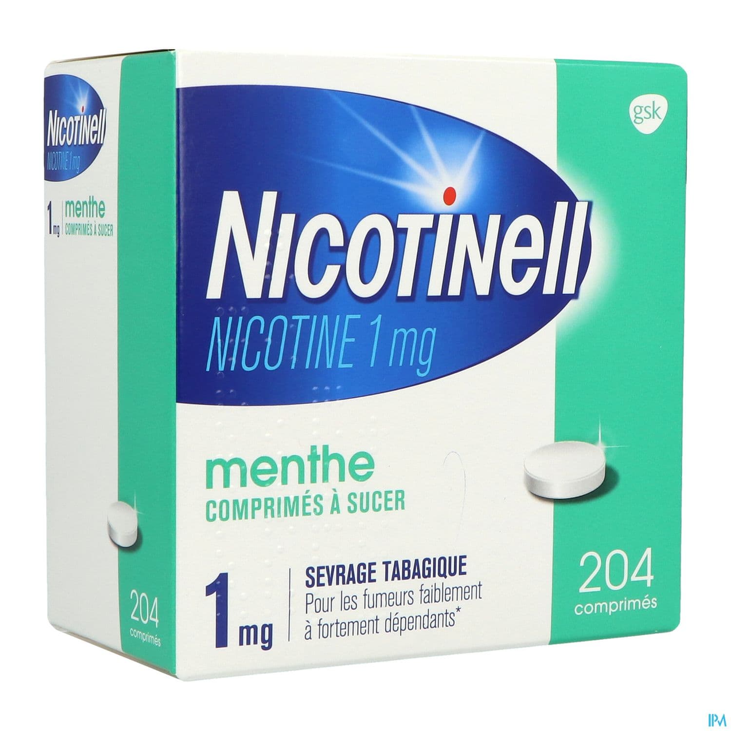 NICOTINELL 1MG 204CP MENTHE