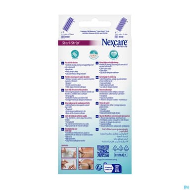 3m Nexcare Steristrip Blanc 3mm X 6mm + 5mm X 3mm