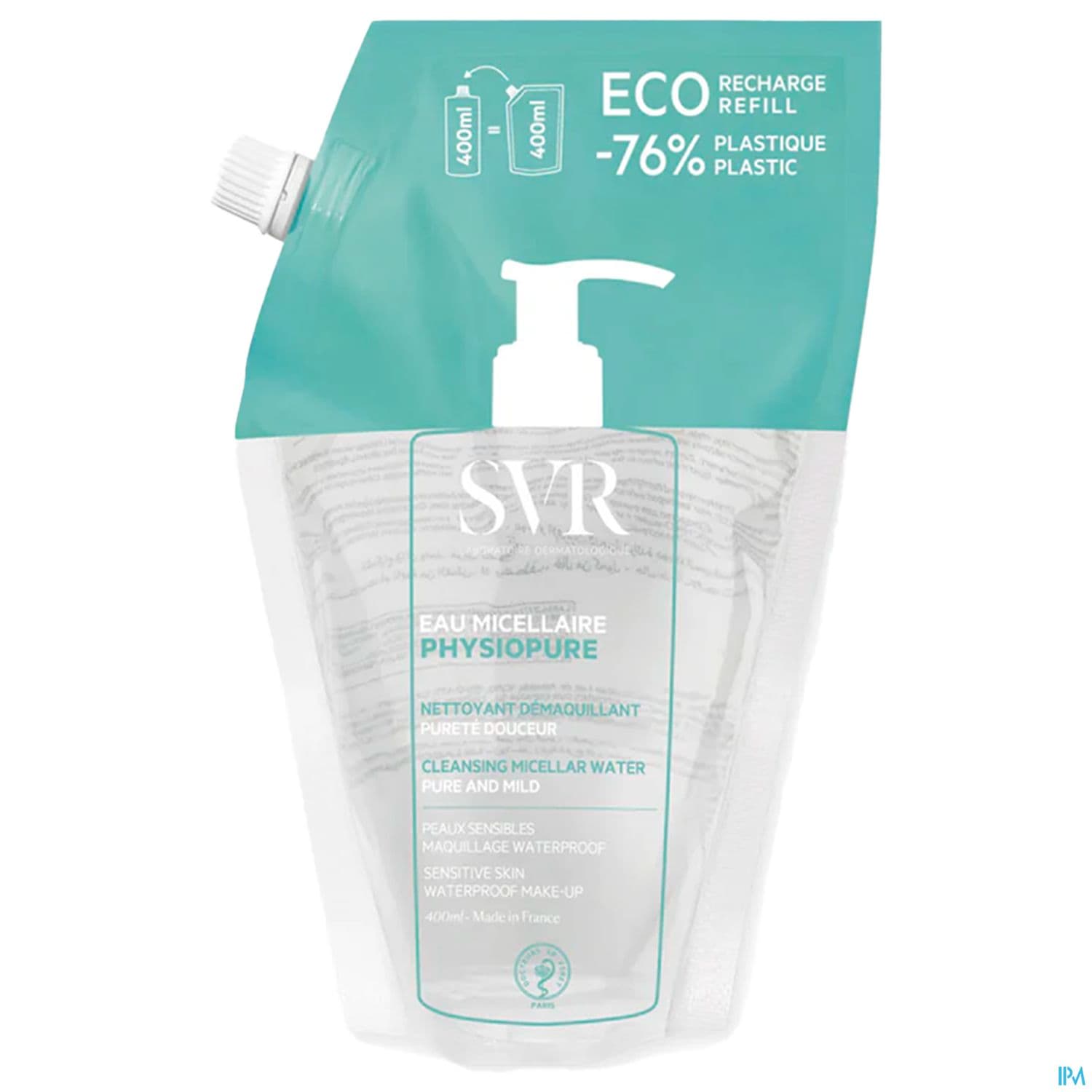 Svr Physiopure Eau Micellaire Purete Douceur Recharge 400ml