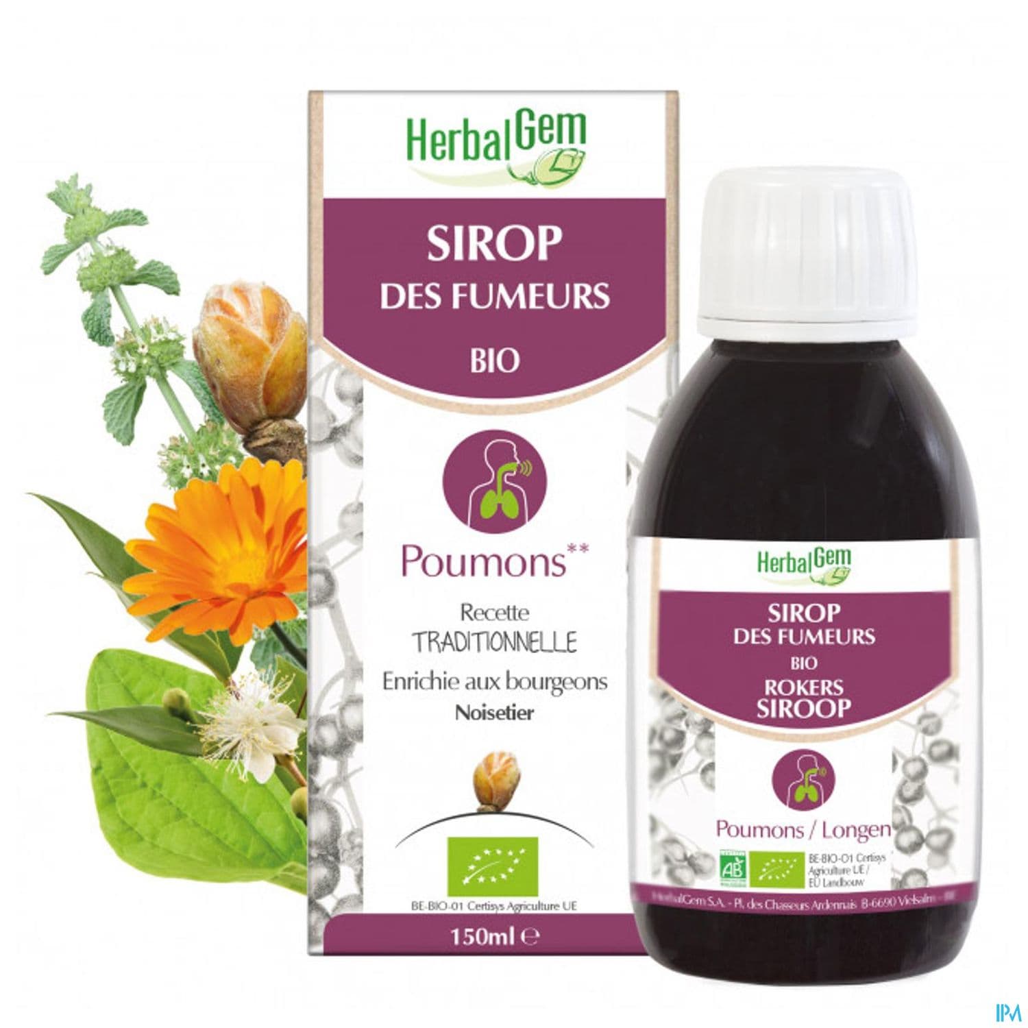 Herbalgem Sirop Fumeurs Bio 150ml