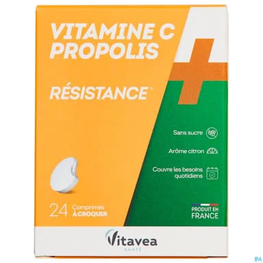 Vitavea Vitamine C + Propolis Comprime Croquer 12 X2