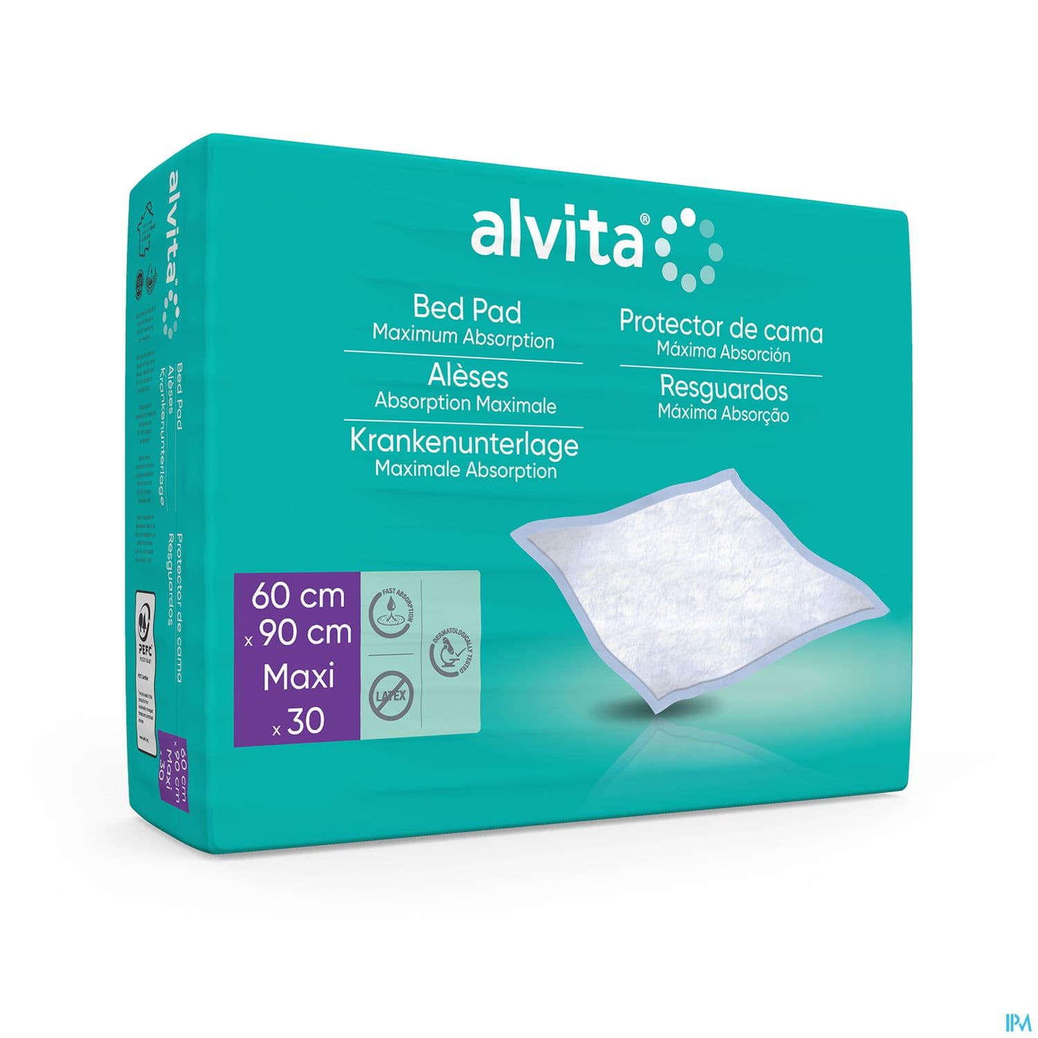 Alvita Alese Maxi 60cm X 90cm Paquet 30