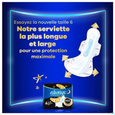 Always Ultra Serviette Periodique Jour Nuit 10
