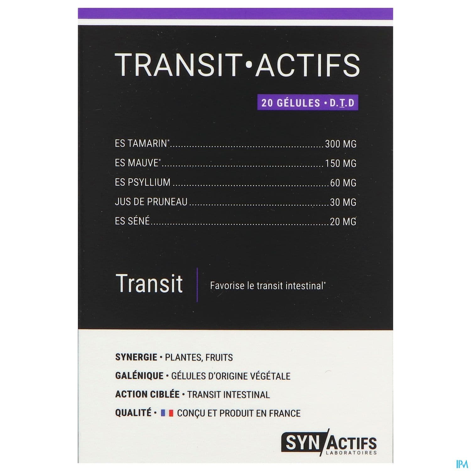 Synactifs Transit Actifs Gelule 20