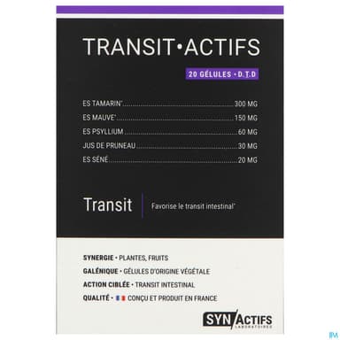 Synactifs Transit Actifs Gelule 20