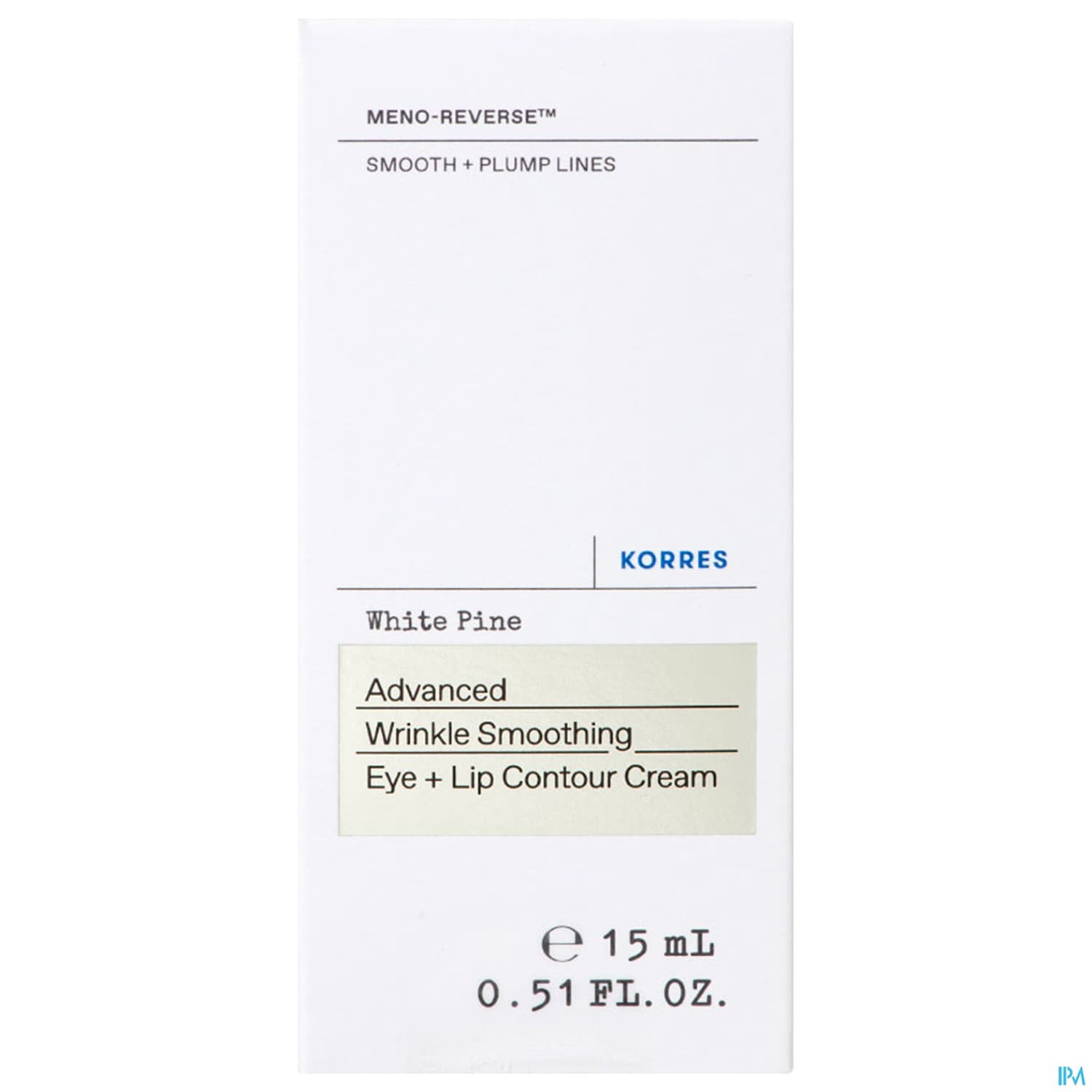 Korres Pin Blanc Contour Des Yeux Et Levres 15ml
