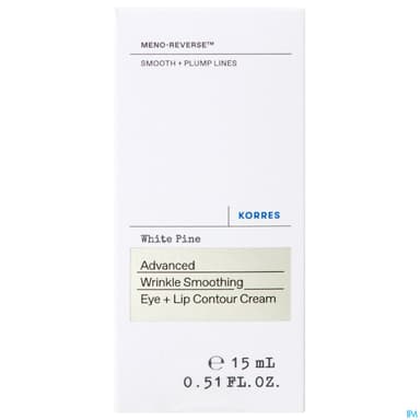 Korres Pin Blanc Contour Des Yeux Et Levres 15ml