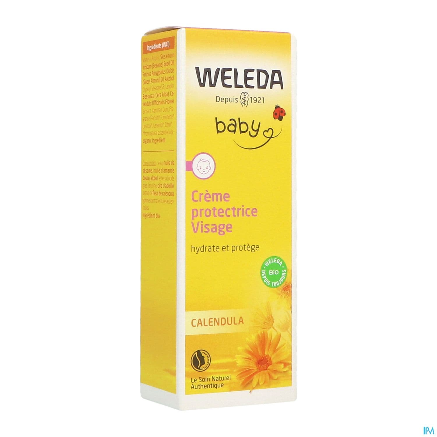 Weleda Calendula Bebe Creme Protectrice Visage 50ml