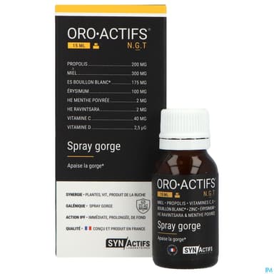 Synactifs Oro Actifs Spray Gorge 15ml