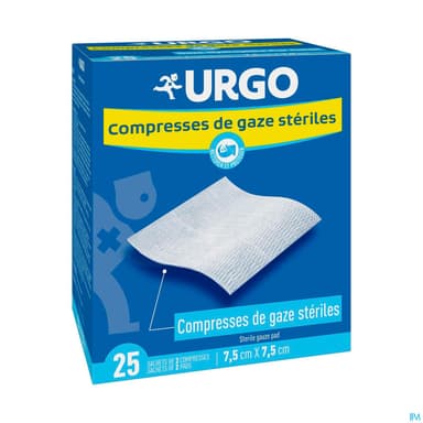 URGO COMP ST 25 SACH/2 7,5X7,5