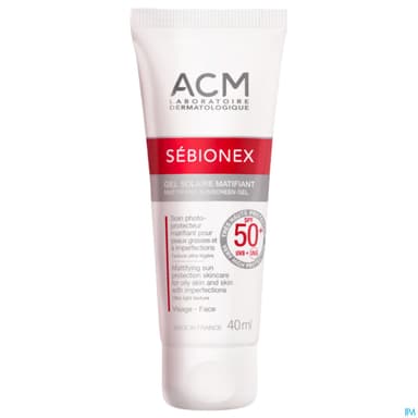 Acm Sebionex Gel Ecran Solaire Matifiant Spf50+ 40ml
