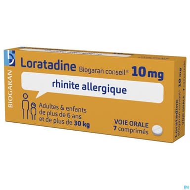 LORATADINE 10MG BIOG CONS CPR 7