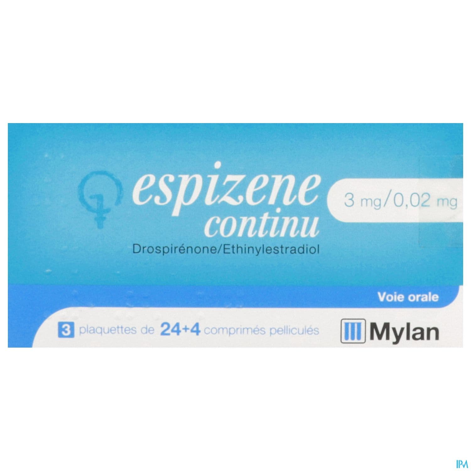 Espizene Continu 0mg02/3mg Comprime 28 X3