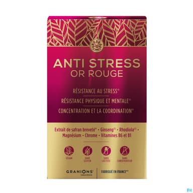Granions Antistress Or Rouge Comprime 15