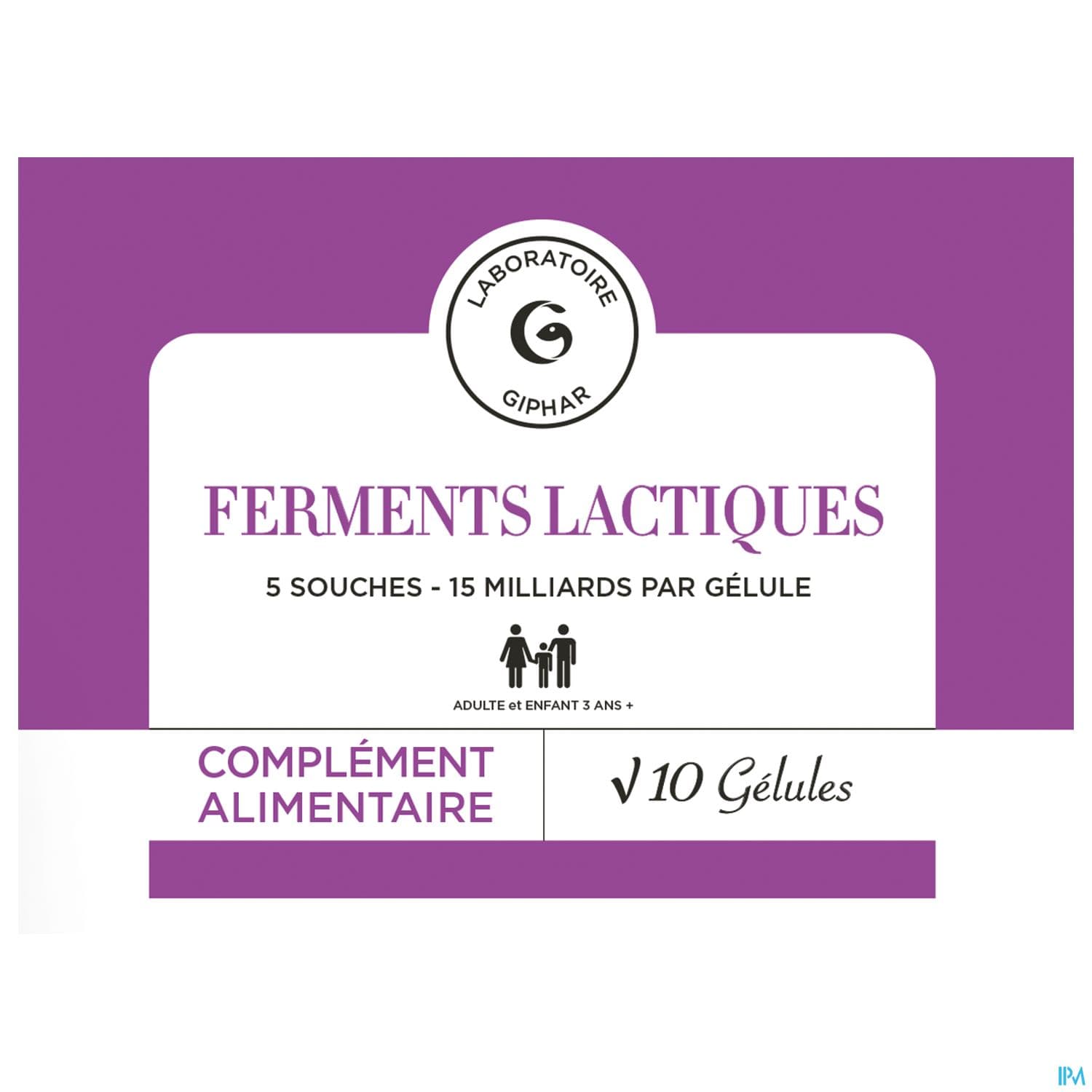 GIPHAR FERMENT LACTIQ GELULE 10