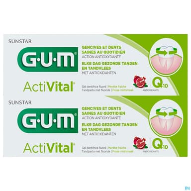 GUM ACTIVITAL GEL DENT 75MLX2