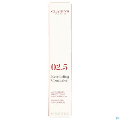 Clarins Everlasting Concealer Anticernes 02.5 Medium 12ml