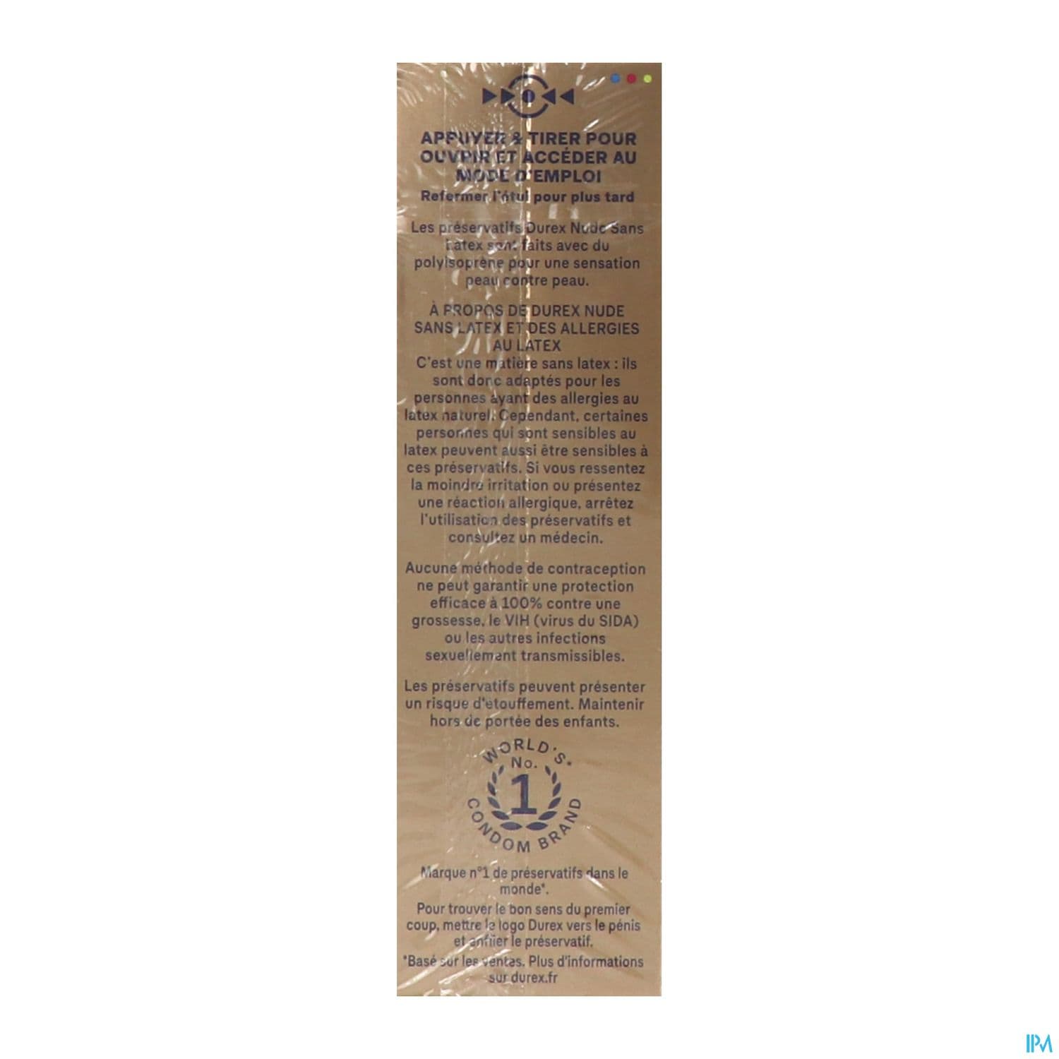 PRESERV DUREX NUDE SANS LATEX X10