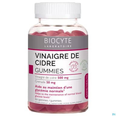BIOCYTE VINAIGRE CIDRE GUMMIES 60