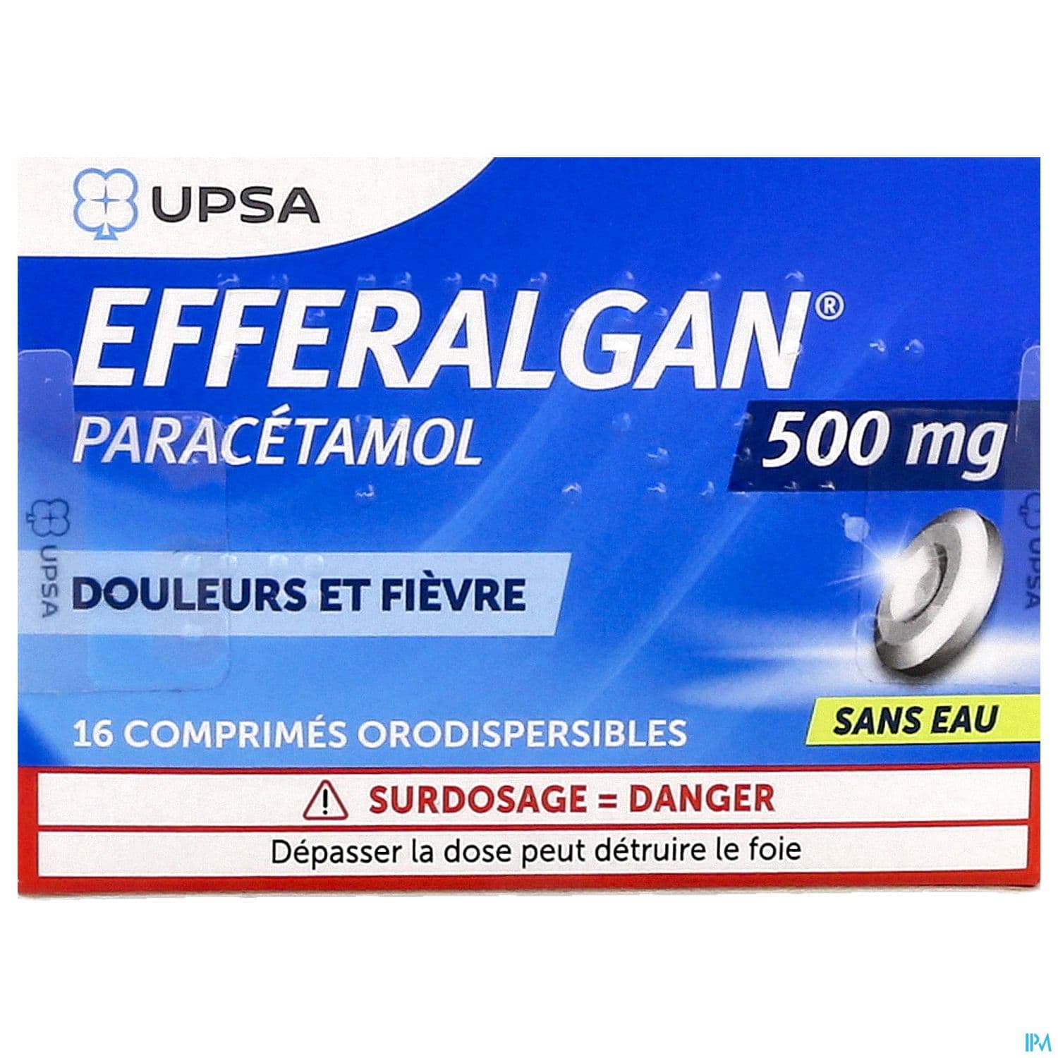 EFFERALGAN 500MG CPR ORODISP 16